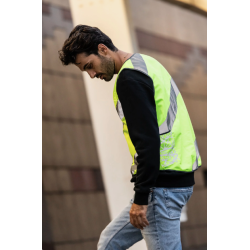 Wowow sikkerhedsvest med reflekser Roadie gul - XL