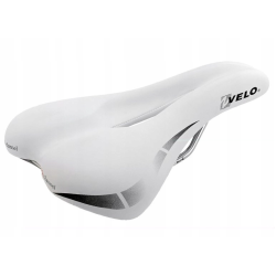Cykelsadel Velo WideChannel - hvid