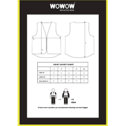 Wowow Storm fuld reflekterende vest - XXXL