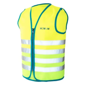 Wowow refleksvest til b�rn Wasabi Yellow - M