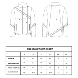 Wowow vandt�t refleks regnjakke Fuji - XL