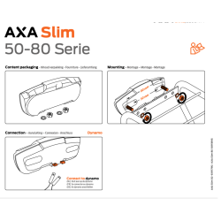 Baglygte Axa Slim Steady 50 mm
