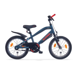 16" Alpina Trial drengecykel aluminium ramme, fodbremse - petroleum m�rkebl�