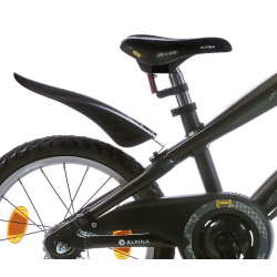 18" Alpina Trial drengecykel aluminium ramme, fodbremse - space mat sort