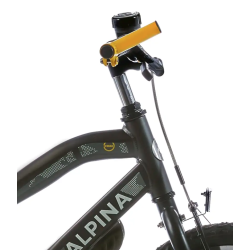 18" Alpina Trial drengecykel aluminium ramme, fodbremse - space mat sort
