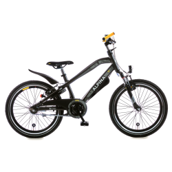 20" Alpina Trial drengecykel i aluminium, fuldt udstyret - space mat sort