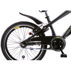 20" Alpina Trial drengecykel i aluminium, fuldt udstyret - space mat sort