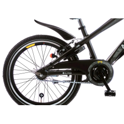 22" Alpina Trial drengecykel i aluminium, fuldt udstyret - space mat sort