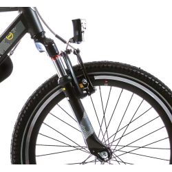 22" Alpina Trial drengecykel i aluminium, fuldt udstyret - space mat sort