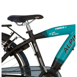 Alpina Yabber 24" drengecykel med 3 gear og fodbremse - bl�gr�n/sort