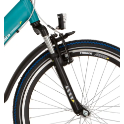 Alpina Yabber 24" drengecykel med 3 gear og fodbremse - bl�gr�n/sort