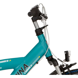 Alpina Yabber 24" drengecykel med 3 gear og fodbremse - bl�gr�n/sort