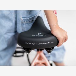 Alpina Ocean 16" pigecykel med fodbremse - misty pink