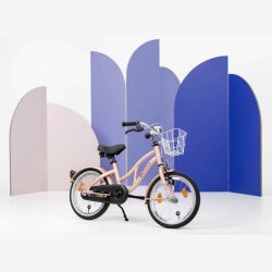 Alpina Ocean 16" pigecykel med fodbremse - misty pink