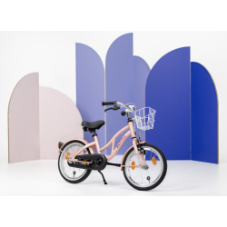 Alpina Ocean 18" pigecykel med fodbremse - misty pink