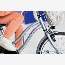Alpina Ocean 22" pigecykel med fodbremse - skumrings bl�