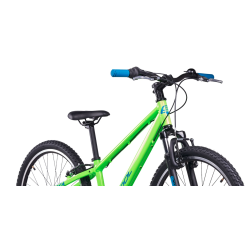 S'COOL Xroc Pro 24-K7 24" junior MTB cykel i aluminium med 7 gear - neon gr�n