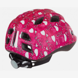 Polisport cykelhjelm til b�rn With Love S (52-56 cm) - med LED-lys - pink