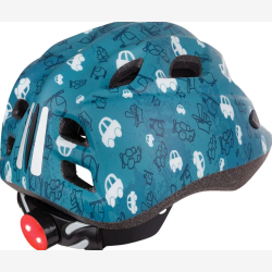 Polisport Fun Trip cykelhjelm til b�rn XS (48-52 cm) - med LED lys - bl�