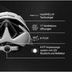 Cykelhjelm KED Spiri II Trend M (52-58 cm) - gr� mat