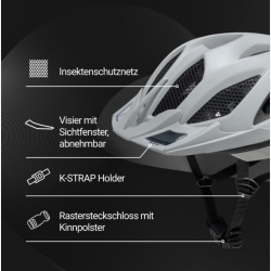 Cykelhjelm KED Spiri II Trend M (52-58 cm) - gr� mat