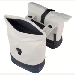 Dobbelt cykeltaske Basil Cove MIK 28-32L 14 x 29 x 36 cm - hvid/sort