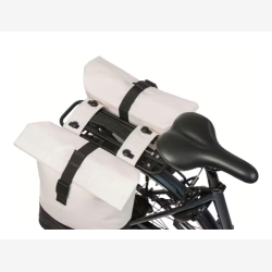 Dobbelt cykeltaske Basil Cove MIK 28-32L 14 x 29 x 36 cm - hvid/sort
