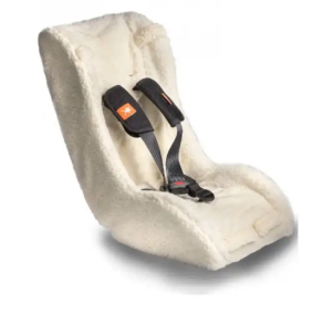 Melia baby-/sm�b�rnsindsats Comfort med 5-punktssele (7-18 mdr.) - imiteret lammeskind - hvid