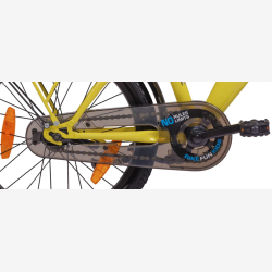 B�rnecykel Bikefun "No Rules" 18 tommer med fodbremse - sort/gul