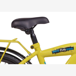 B�rnecykel Bikefun "No Rules" 18 tommer med fodbremse - sort/gul