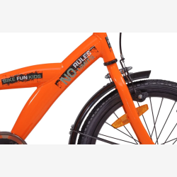 B�rnecykel Bikefun "No Rules" 18 tommer med fodbremse - orange