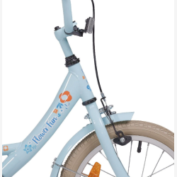 B�rnecykel 16" Bikefun Flower Fun, med fodbremse - bl�
