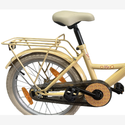 B�rnecykel Bikefun Girly 18 tommer - med kurv og fodbremse - beige/gul