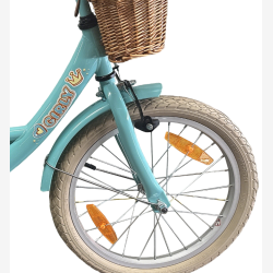 B�rnecykel Bikefun Girly 18 tommer - med kurv og fodbremse - bl�