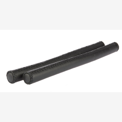 Velo ekstra lange greb i �gte l�der (400 mm) � Sort - 1 par.