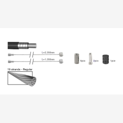 Elvedes Bremse kabel Kit ATB/Race SW