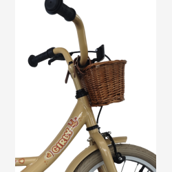 B�rnecykel Bikefun Girly 16 tommer - med kurv og fodbremse - guld