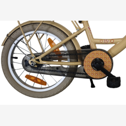 B�rnecykel Bikefun Girly 16 tommer - med kurv og fodbremse - guld