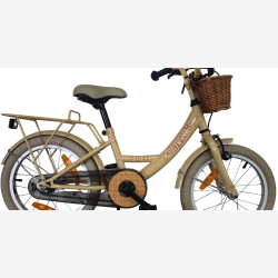 B�rnecykel Bikefun Girly 16 tommer - med kurv og fodbremse - guld