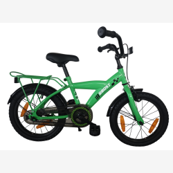 B�rnecykel Bikefun Boost 16 tommer med fodbremse - gr�n