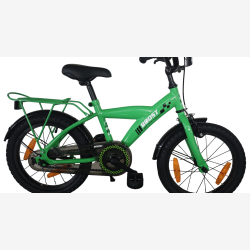 B�rnecykel Bikefun Boost 16 tommer med fodbremse - gr�n