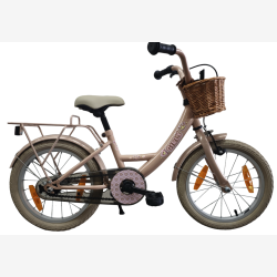B�rnecykel Bikefun Girly 16 tommer - med kurv og fodbremse - st�vet rosa