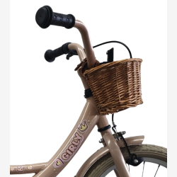 B�rnecykel Bikefun Girly 16 tommer - med kurv og fodbremse - st�vet rosa