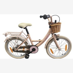 B�rnecykel Bikefun Girly 18 tommer - med kurv og fodbremse - st�vet rosa