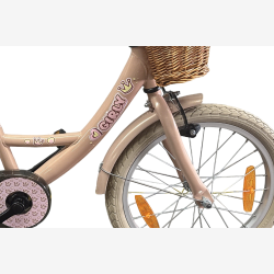 B�rnecykel Bikefun Girly 18 tommer - med kurv og fodbremse - st�vet rosa