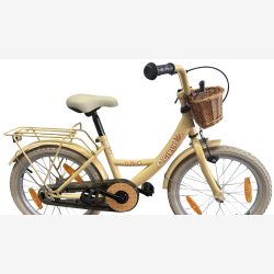 B�rnecykel Bikefun Girly 18 tommer - med kurv og fodbremse - guld