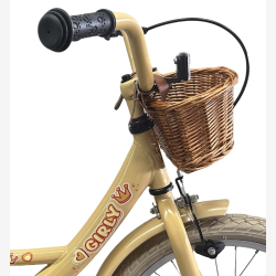 B�rnecykel Bikefun Girly 18 tommer - med kurv og fodbremse - guld