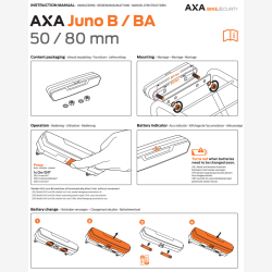 Axa baglygte Juno auto-off batteri 50mm