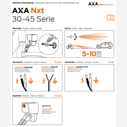 Forlygte Axa NXT elcykel 30 Lux 6 48V sort