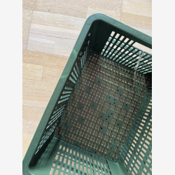 Cykelkasse Basil L 40,0 liters 39 x 49 x 26 cm - mosgr�n - genanvendt plast - farvefejl